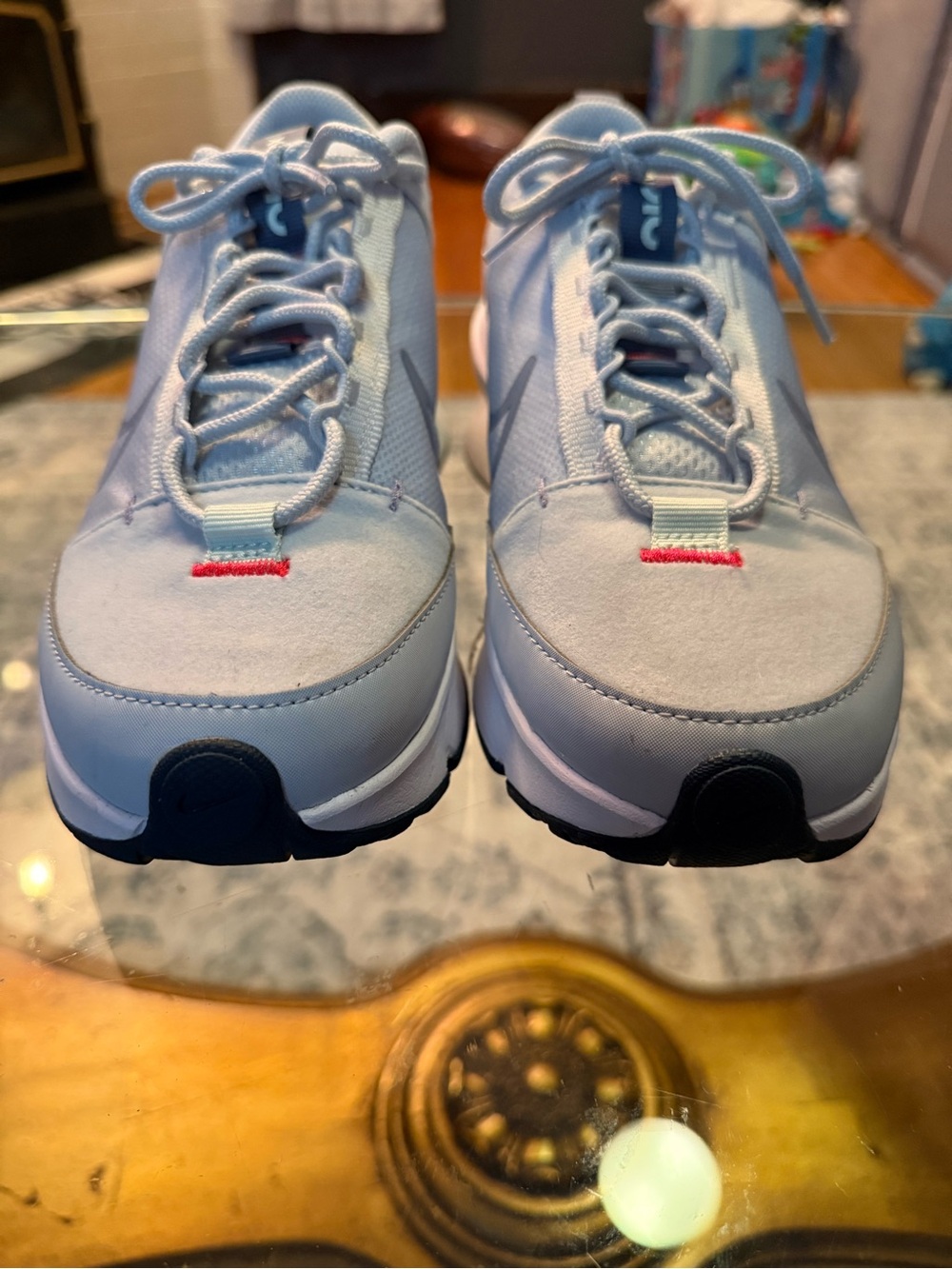 Nike Women’s Light Blue and Gray Air Max INTRLK Sneakers Y2K Clean Girl 9 - Picture 3 of 10